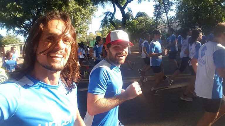 Peter Lanzani y Christian Sancho corrieron los 10k de UNICEF a beneficio.