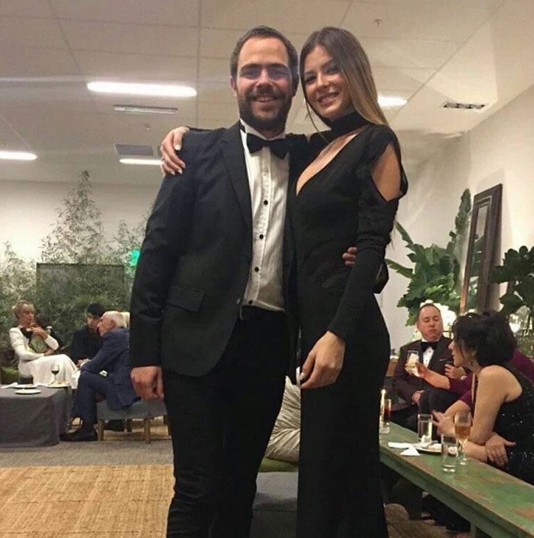 Peter Lanzani y la China Suárez, amigos en el back (Foto: Instagram).   