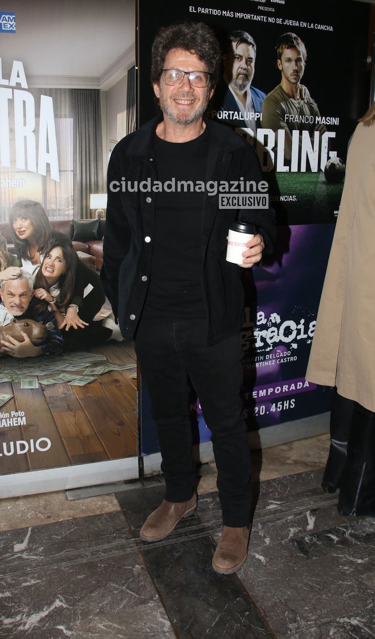 Peto Menahem en el estreno de Dribbling (Foto: Movilpress).