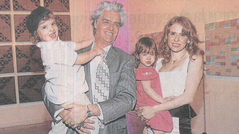 Pettinato, su esposa y sus hijos menores (Foto: Diario Perfil).