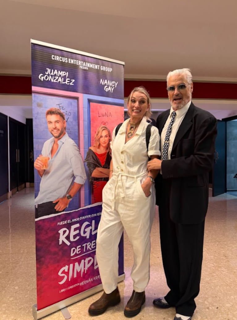 Pettinato y su mujer. Foto: prensa Regla de tres simple