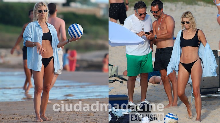 Pía Slapka en Punta del Este con su novio y su ex (Fotos: Ramiro Souto)