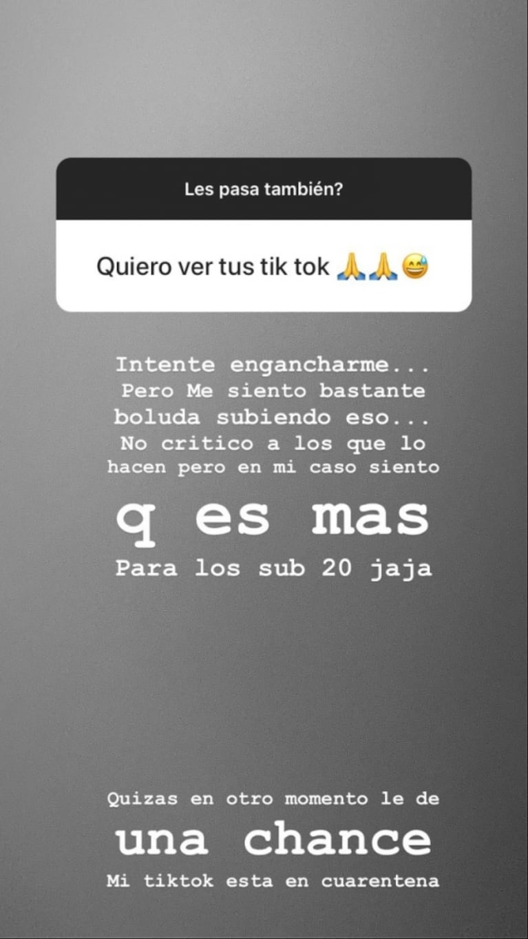 Picante explicación de Laurita Fernández sobre por qué no usa TikTok: "Me siento bastante bol..."