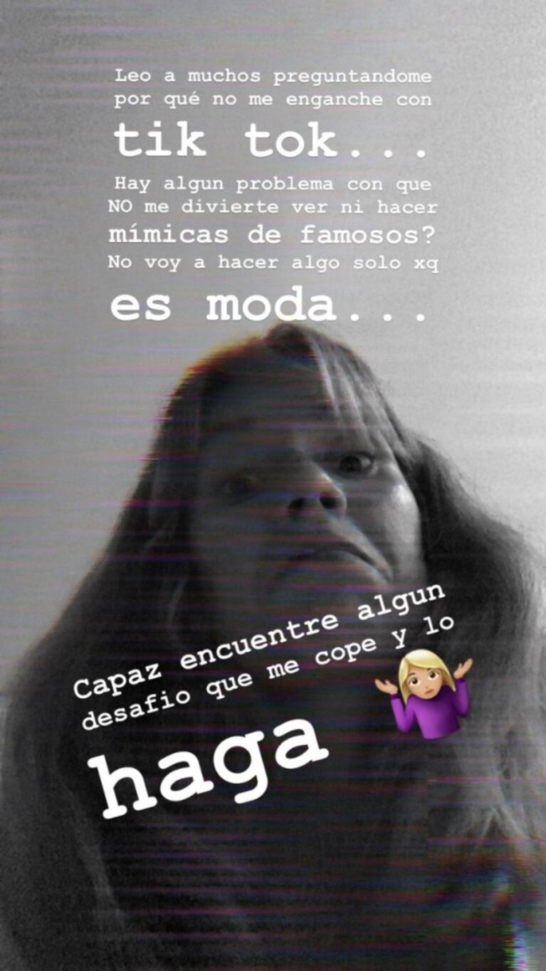 Picante explicación de Laurita Fernández sobre por qué no usa TikTok: "Me siento bastante bol..."