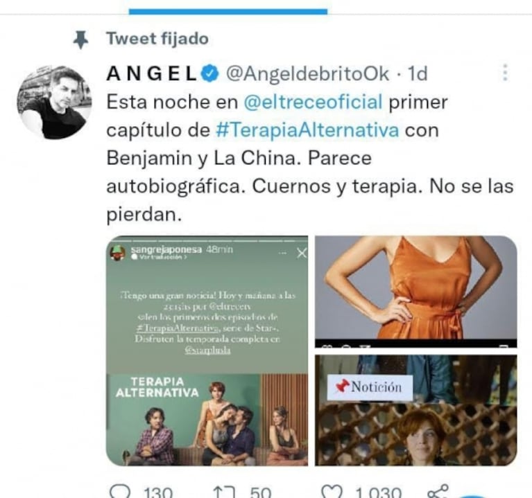 Picante frase de Ángel de Brito sobre la serie de Benjamín Vicuña y China Suárez acerca de la infidelidad: "Parece autobiógrafica"