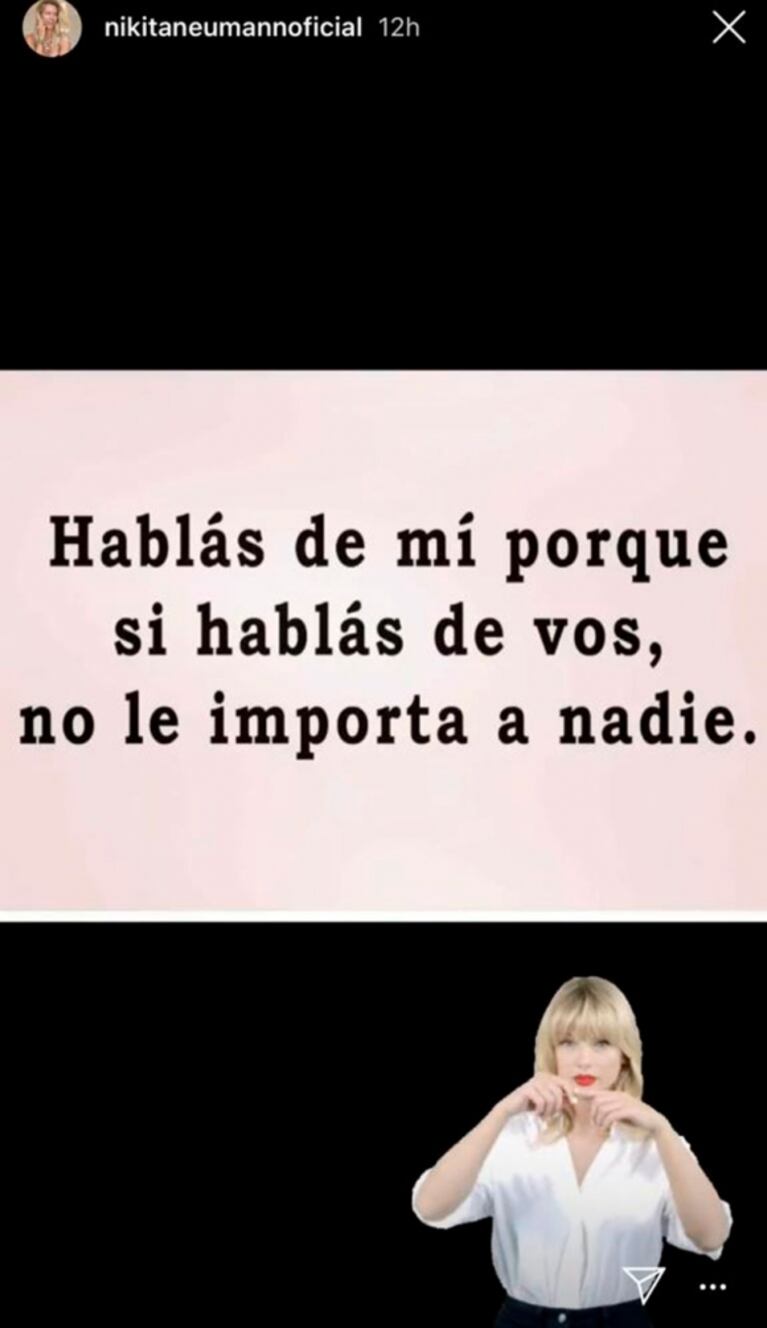 Picante frase de Nicole Neumann tras el descargo de Mica Viciconte: "Hablás de mí porque si hablás de vos no le importa a nadie"
