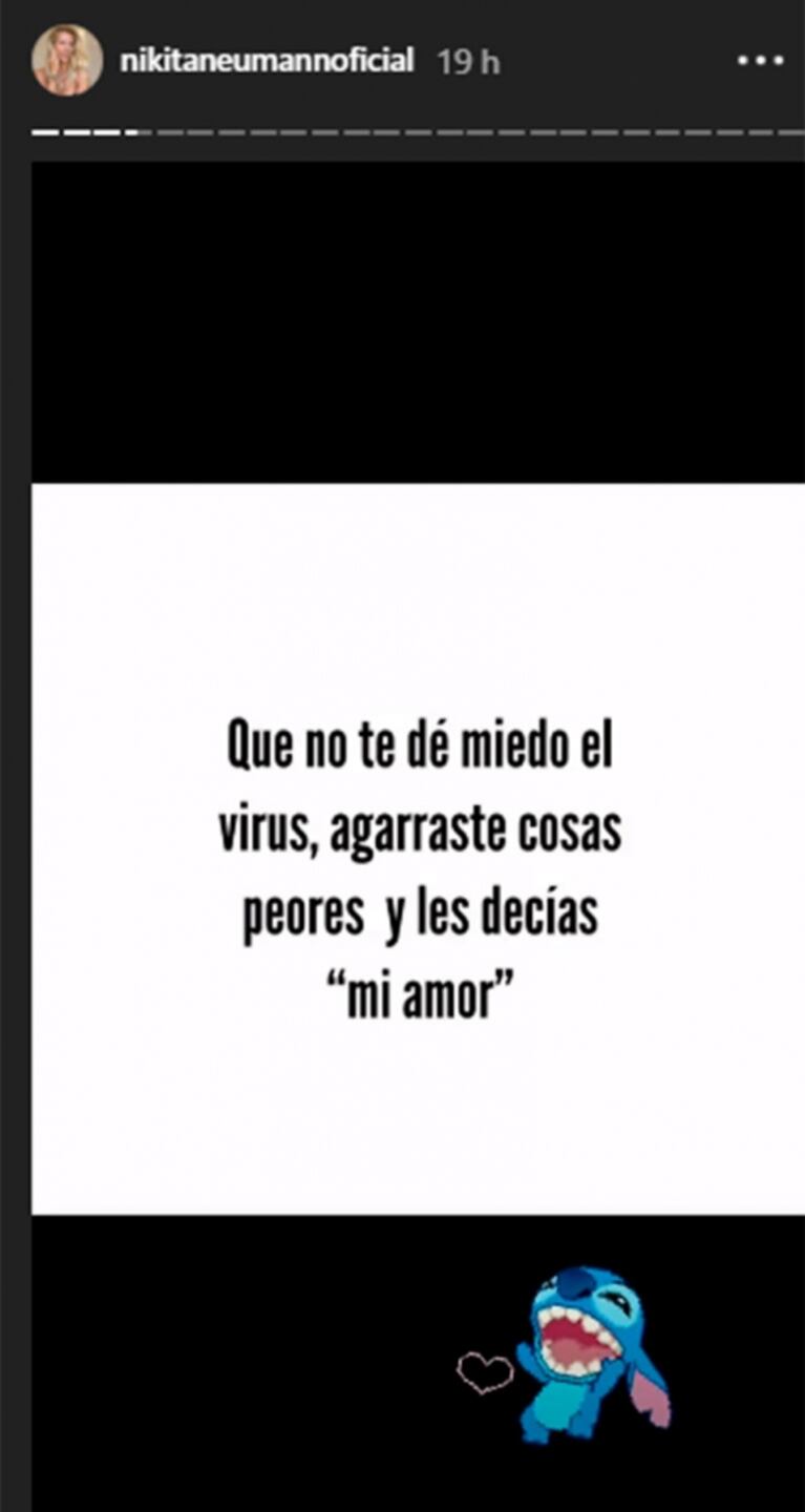 Picante posteo de Nicole Neumann en medio de su conflicto con Cubero: "Agarraste cosas peores que el virus y les decías 'mi amor'"