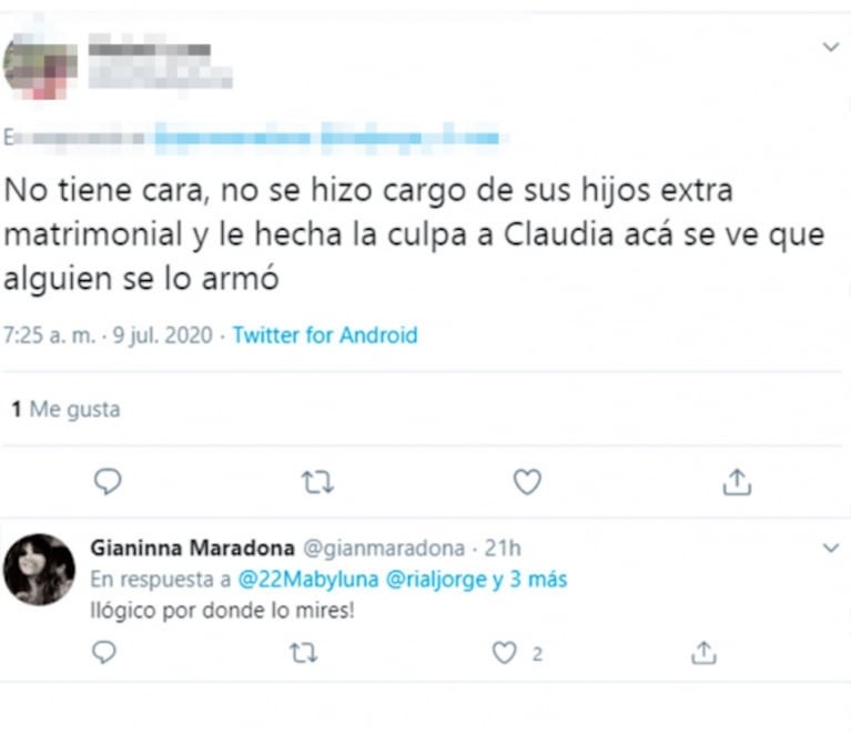 Picante reacción de Gianinna Maradona ante los polémicos hechos que Diego pidió en su serie: "Wow, ¿es ciencia ficción?"