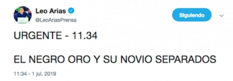 Picante reacción del novio del Oscar González Oro, tras el rumor de separación: "A la gilada ni cabida"