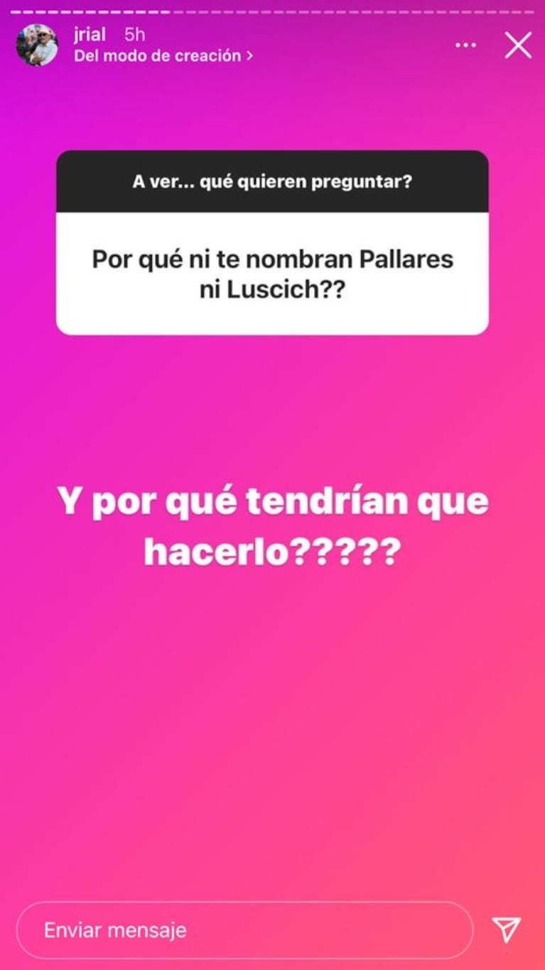Picante respuesta de Jorge Rial sobre por qué Adrián Pallares y Rodrigo Lussich no lo nombran en Intrusos: "¿Por qué tendrían que hacerlo?" 