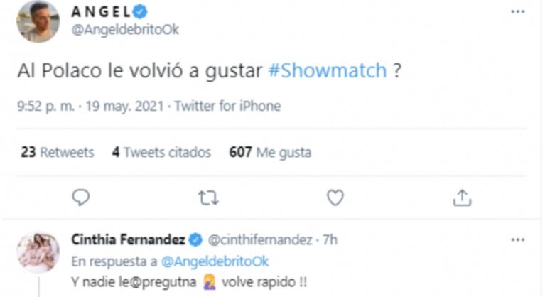 Picante tweet de Ángel de Brito sobre el debut del Polaco en la pista de ShowMatch: "¿Le volvió a gustar el programa?"
