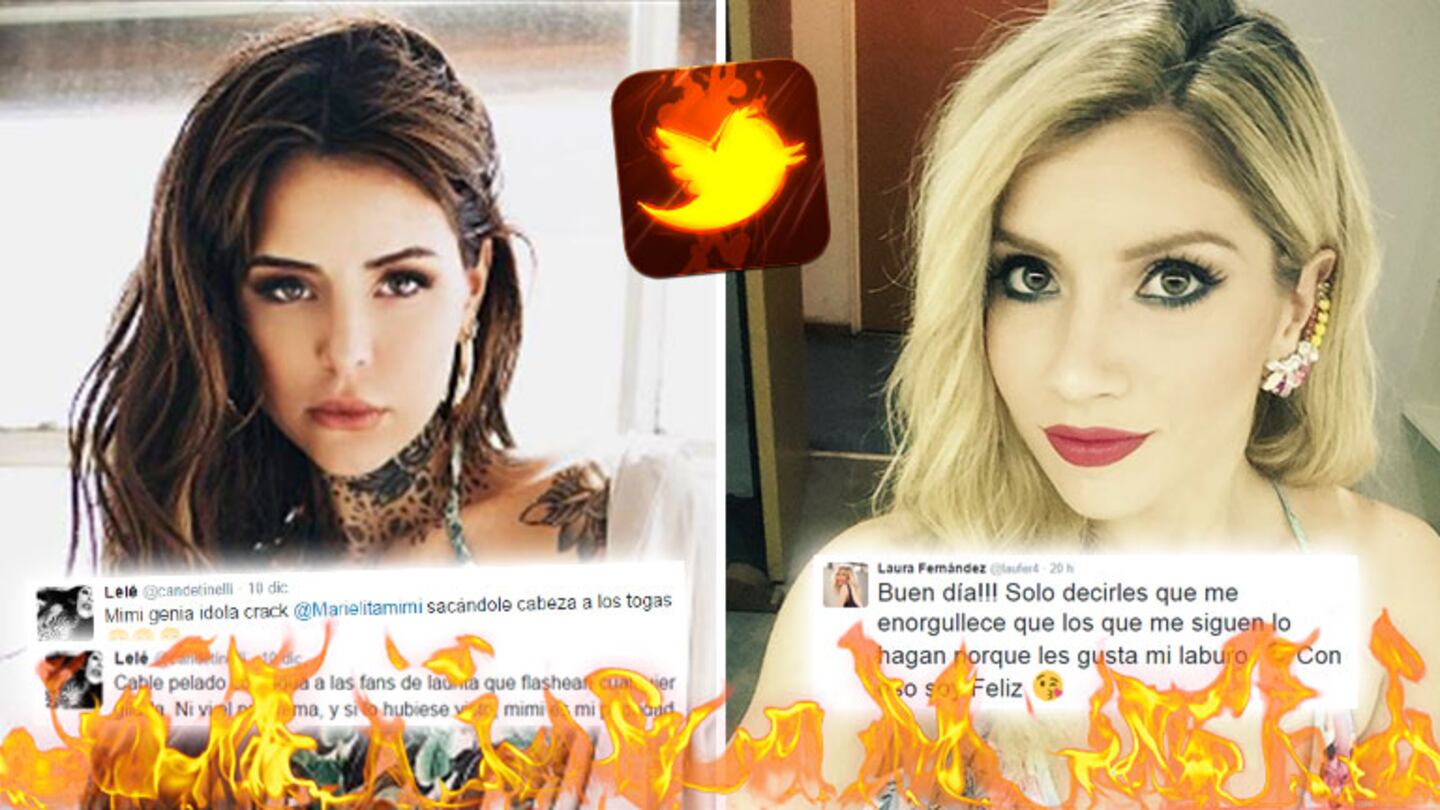 Picantes tweets de Cande Tinelli y Laurita Fernández. Foto: Web