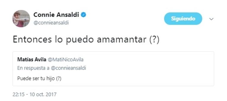 Picantísima respuesta de Connie Ansaldi cuando un seguidor criticó un piropo a un jugador de la Selección: "Entonces lo puedo amamantar"