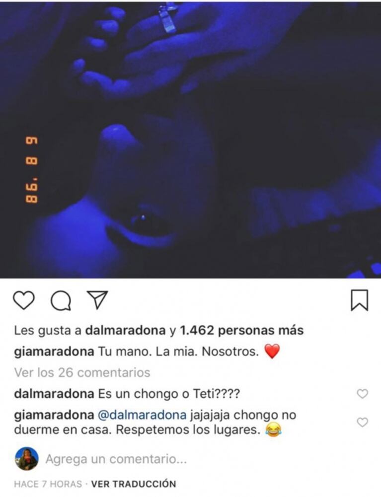 Pícaro ida y vuelta de Gianinna Maradona con Dalma sobre los hombres: "El chongo no duerme en casa"