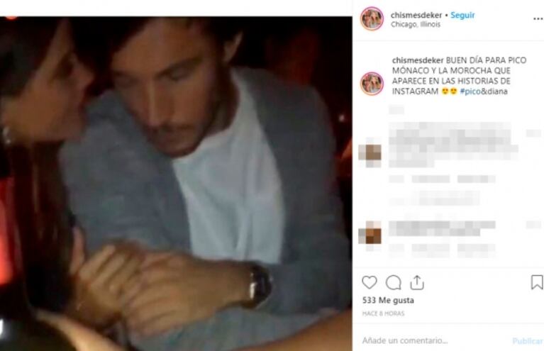 Pico Mónaco, junto a una bella mujer en Estados Unidos: ¿una historia de Instagram los delató? 