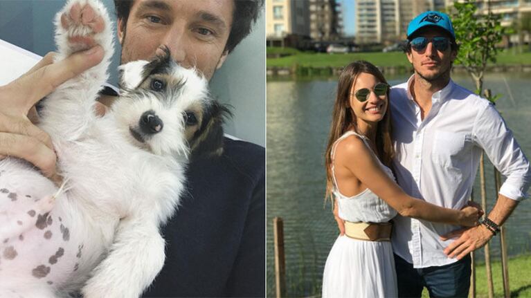 Pico Mónaco presentó al perrito que sumó al hogar que comparte con Pampita: ¡mirá cómo se llama!