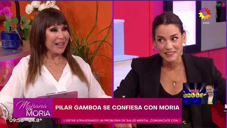 Pilar Gamboa en La Mañana con Moria (Foto: captura de eltrece).