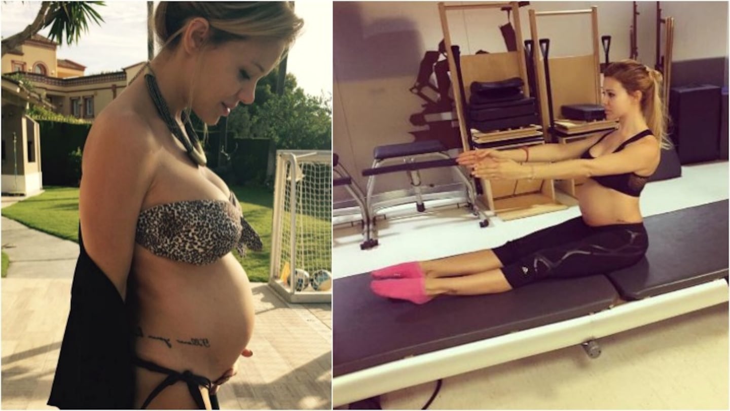Pilates, el secreto de Evangelina Anderson para cuidarse durante el embarazo. Foto: Instagram