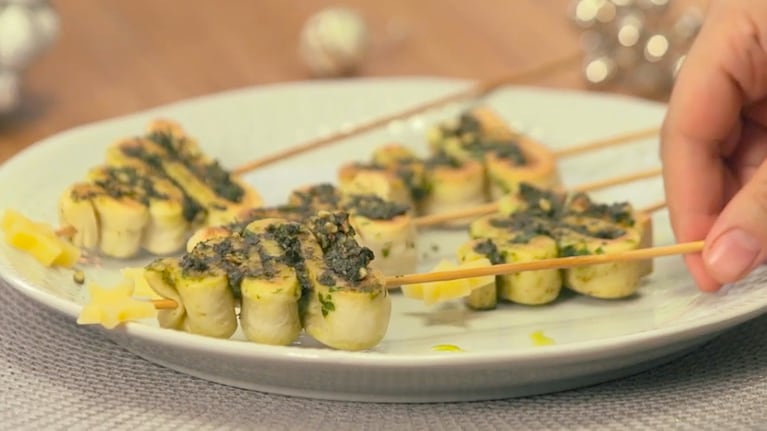 Pinitos de Navidad, una entrada que se destaca en estas fiestas. Foto: Cucinare TV