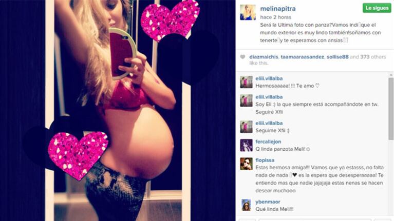 Pitra, una madre ansiosa por la llegada de su segunda hija. (Foto: Instagram)