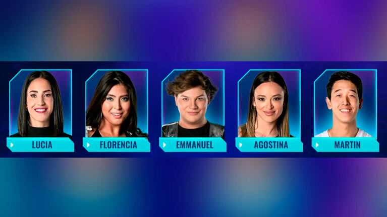 Placa de nominados definitivos de Gran Hermano 2023 del 17 de enero de 2024 (Foto: captura de Telefe)