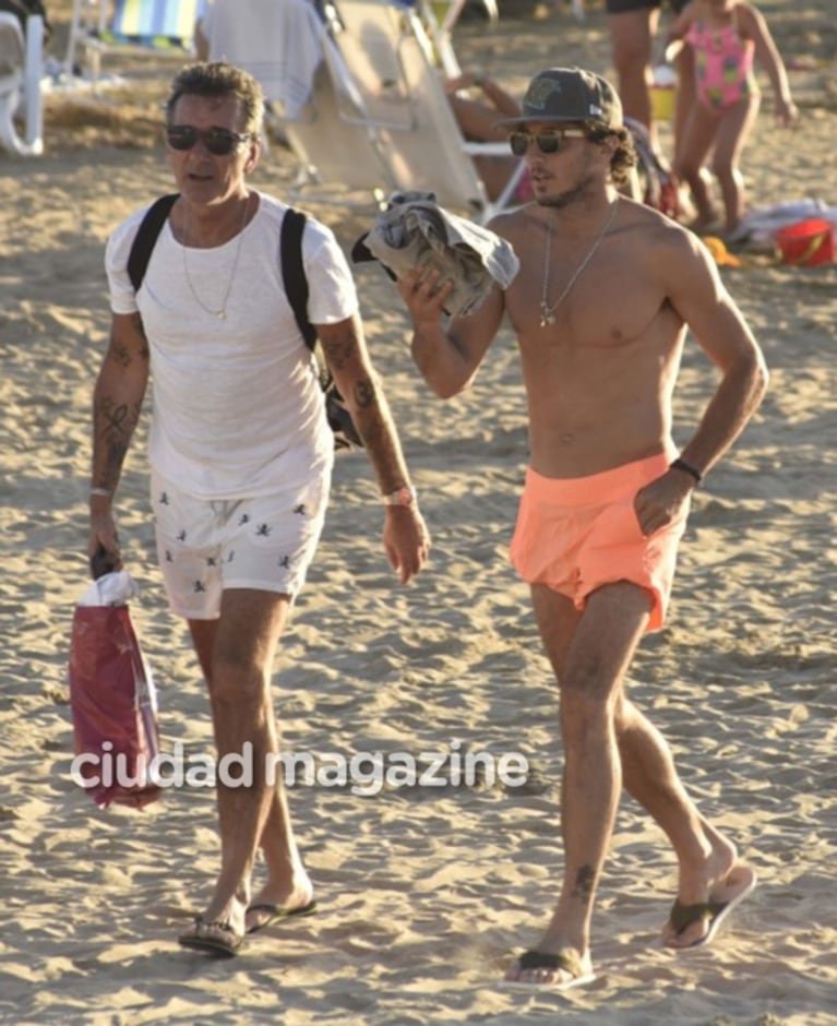 ¡Playa de soltero! Los días de Pico Mónaco, en Punta: mates con el Pollo Álvarez y competencia de tejo