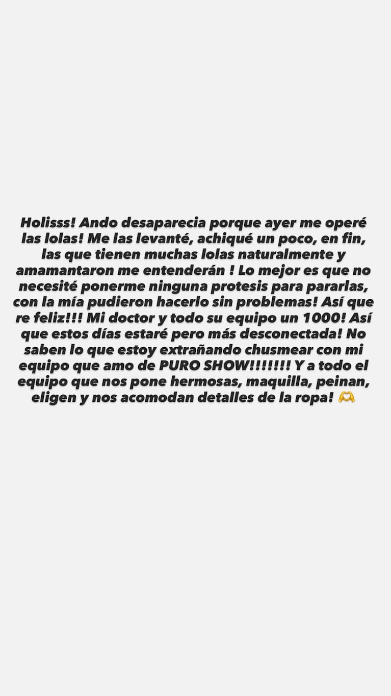 Pochi blanqueó el retoque estético que se hizo (Foto: Instagram @gosippeame)