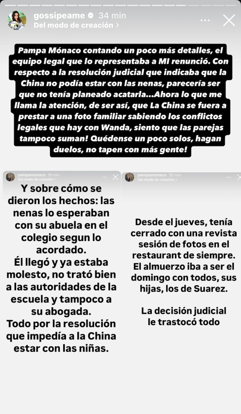 Pochi de Gossipeame dio detalles del escándalo de Wanda Nara con Mauro Icardi en el Chateau y la China Suárez (Foto: Instagram/@gossipeame).