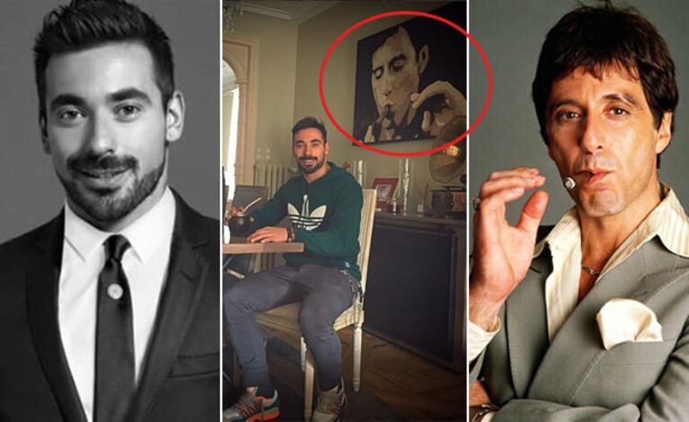 Pocho Lavezzi y el detalle cinéfilo de su casona parisina. (Foto: Instagram y Web)