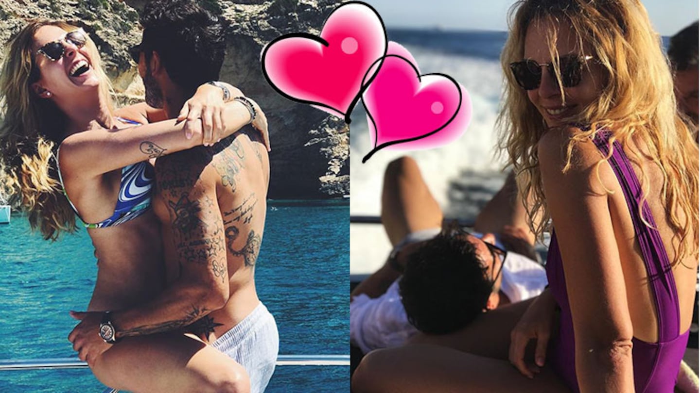 Pocho Lavezzi y Yanina Screpante, enamorados en Ibiza (Fotos: Instagram).