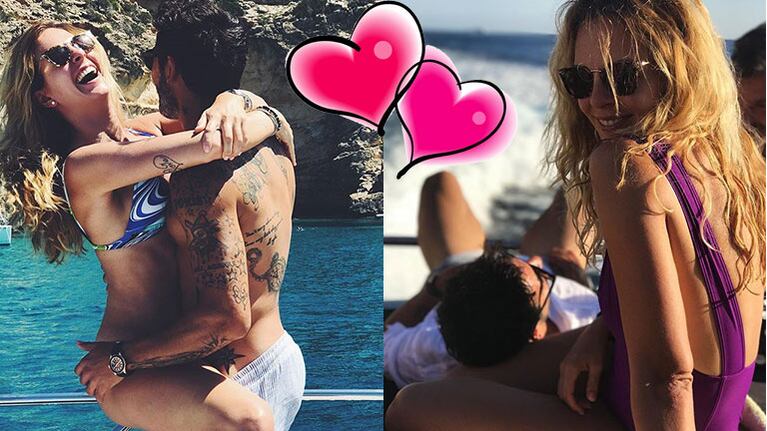 Pocho Lavezzi y Yanina Screpante, enamorados en Ibiza (Fotos: Instagram).