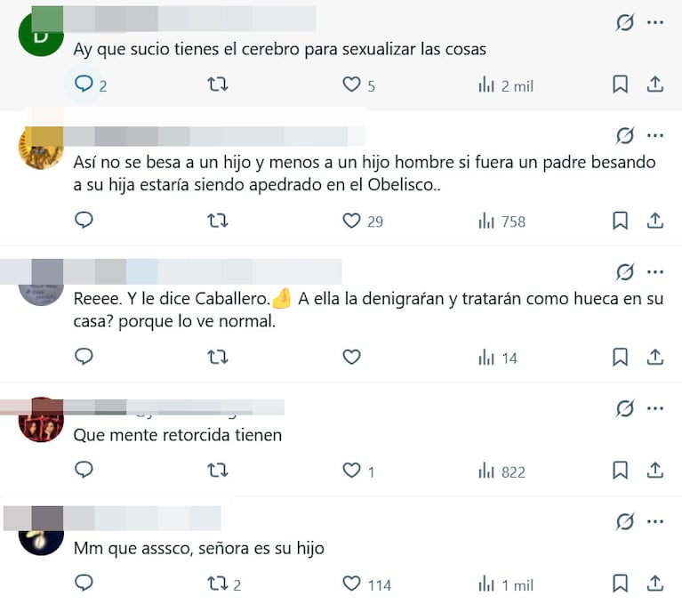 Polémica en Gran Hermano por los besos en la boca de la mamá de Manuel Ibero en el Congelados (Captura de X)