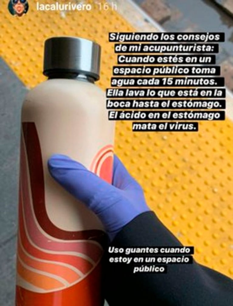 Polémica por el consejo de Calu Rivero en medio de la pandemia: "El ácido en el estómago mata el virus"