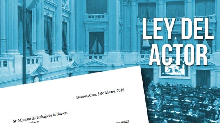 Polémica por la reglamentación de la Ley del Actor. Foto: Web