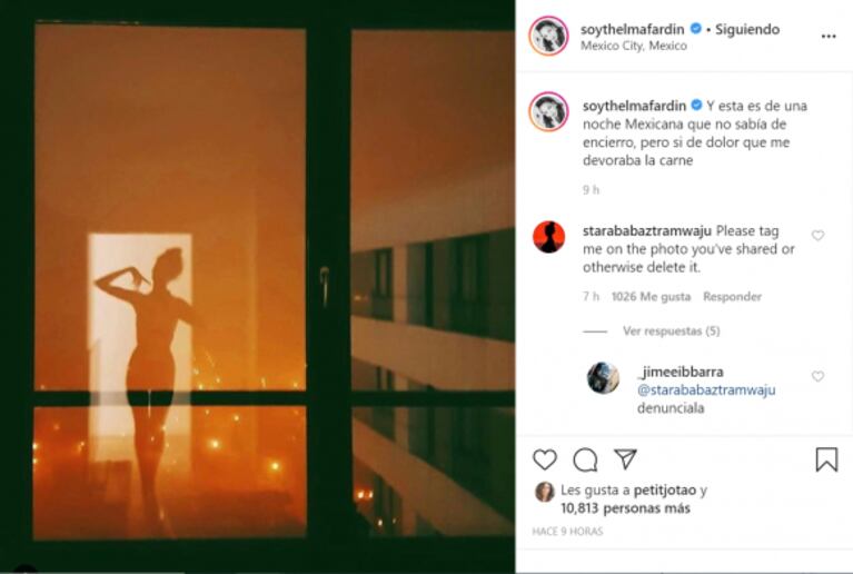 ¡Polémica viral en redes! Acusaron a Thelma Fardin de robarle una foto a una modelo internacional: su descargo