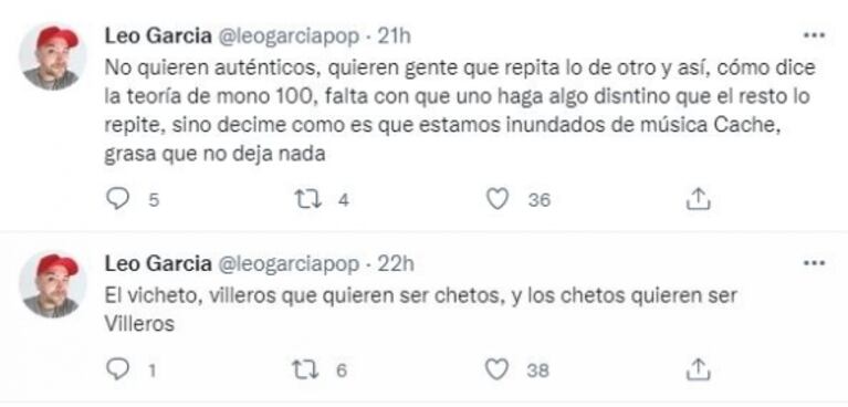 Polémicas declaraciones de Leo García contra Tini Stoessel: "Nena, saliste de una cuna de oro y tu música es de p... despechada"