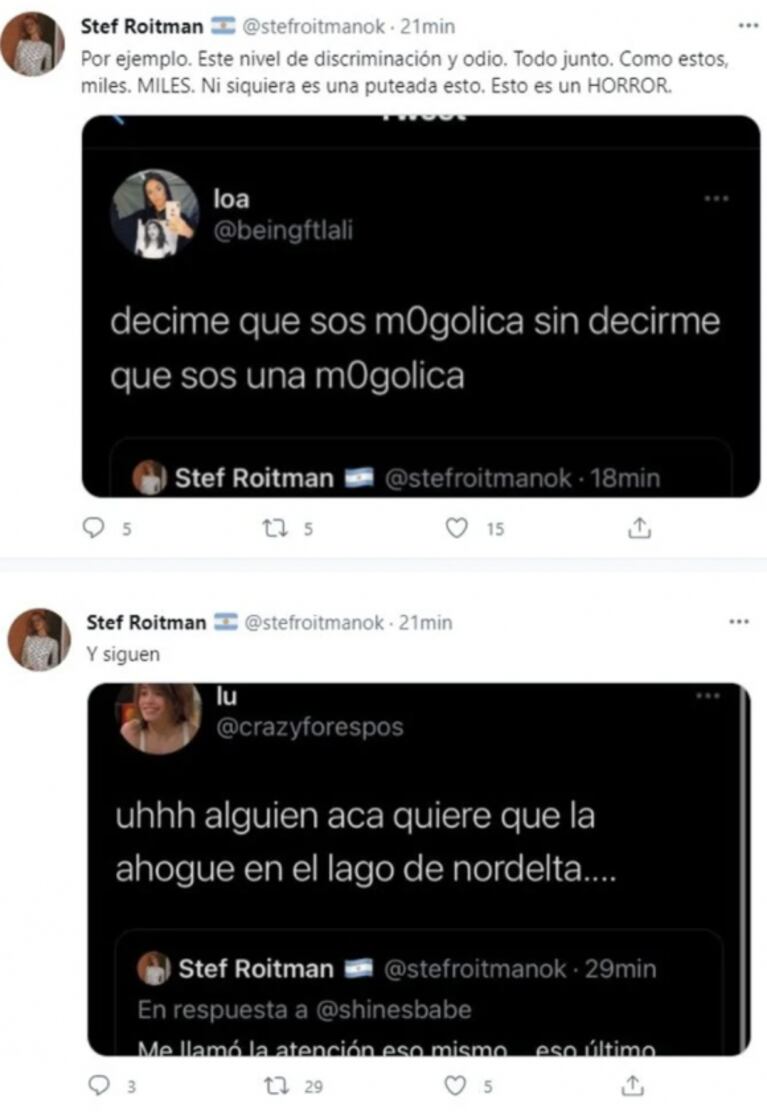 Polémico tweet de Stefi Roitman tras las nuevas restricciones: "Nos vamos todos a la fiesta de Miami" 