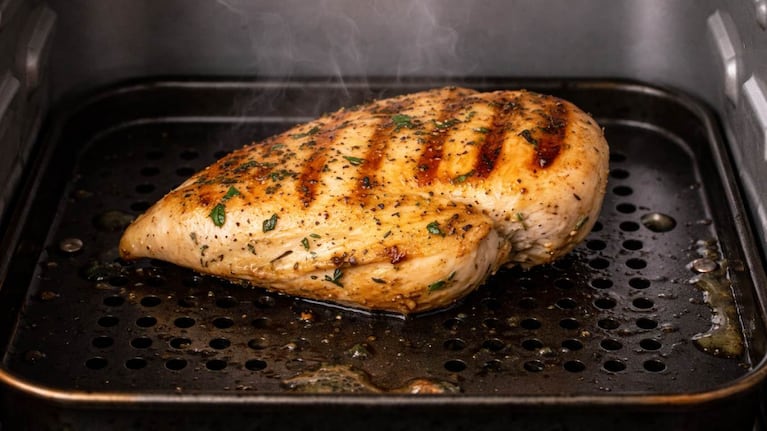 Pollo a la air fryer. Foto: IA (ChatGPT)