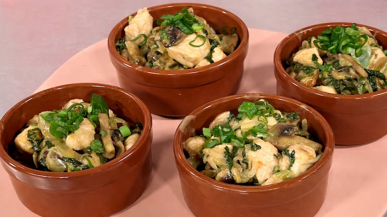 Pollo al champiñón