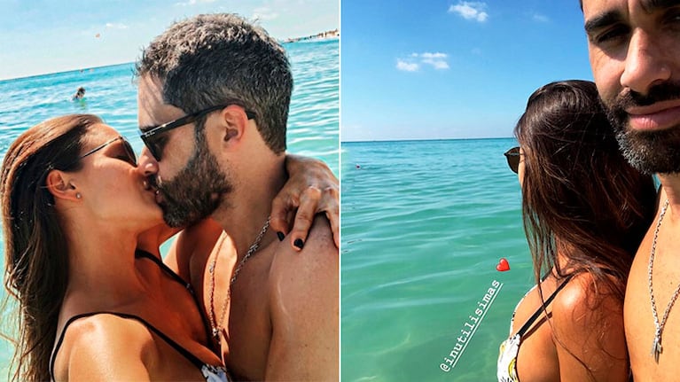 Pollo Álvarez, con su novia, Tefi Russo, en Miami