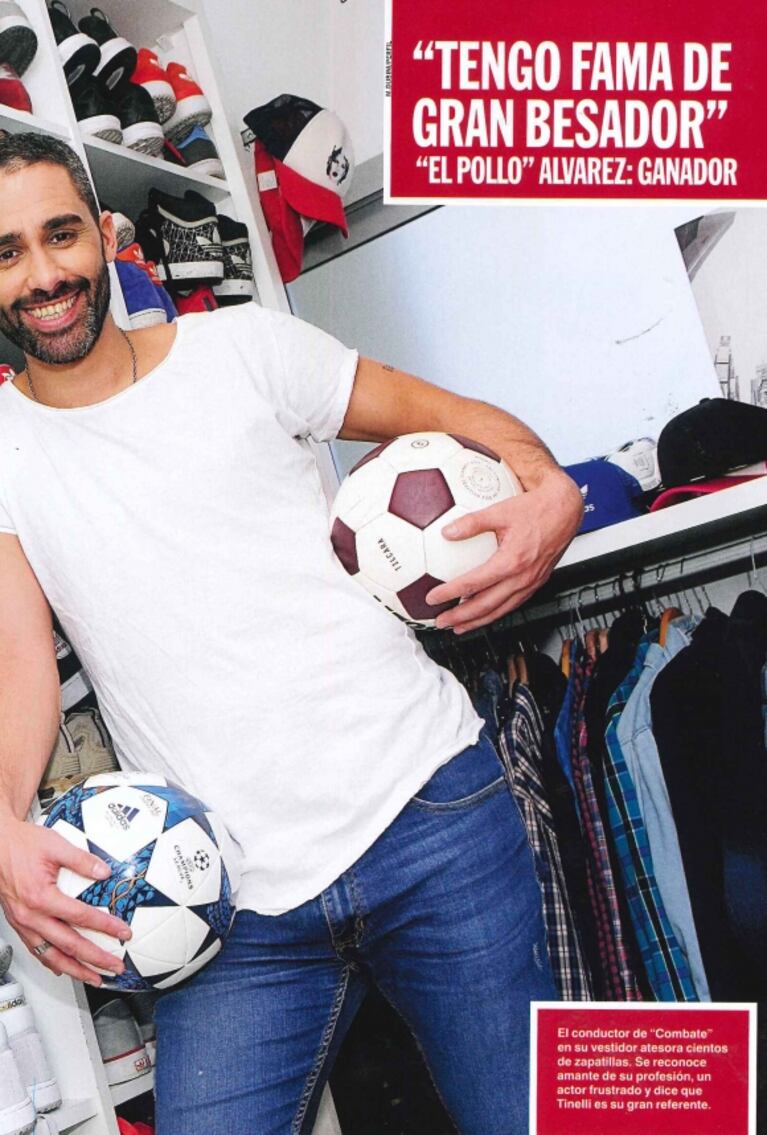 Pollo Álvarez, imponente colección de zapatillas y confesiones hot: "Lo que más me elogian las mujeres son mis besos, me gusta chapar fuerte" 