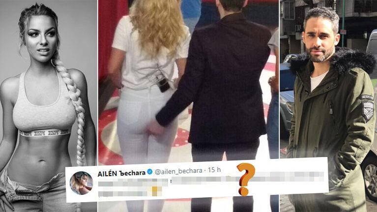 Pollo Álvarez, ¿manito indiscreta? con Ailén Bechara ¡e imperdible reacción de la diosa!
