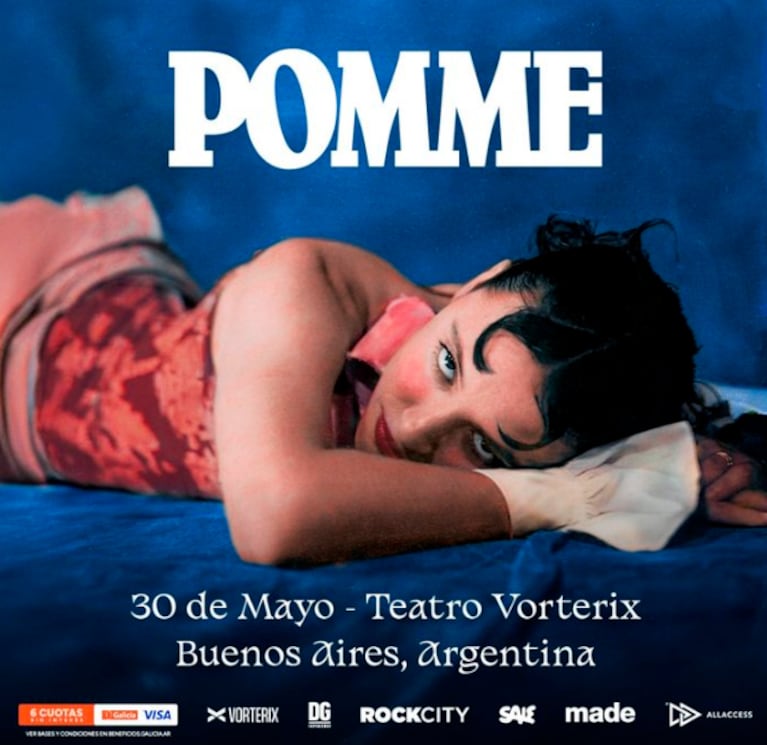 Pomme, de Francia a la Argentina con su show (Foto: prensa)