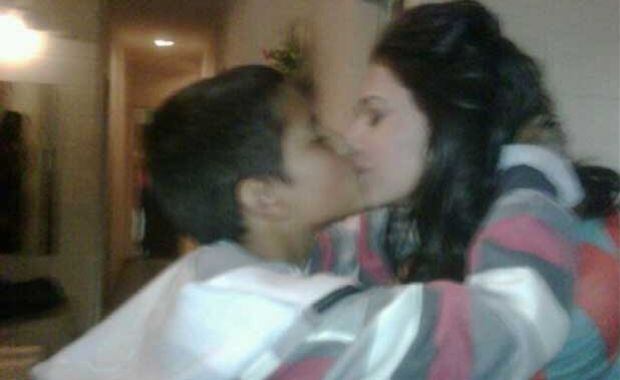 Por esta foto, Nazarena Vélez y Daniel Agostini pelean por la tenencia de Gonzalito. (Foto: Twitter Nazarena Vélez)