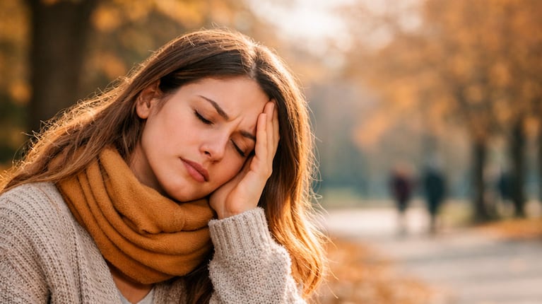 Por qué en otoño te sentís más cansado y cómo evitarlo, según especialistas (imagen creada con IA)