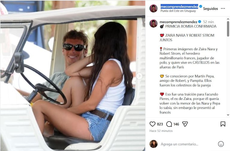 Por qué Facundo Pieres estaría furioso con Pampita y Martín Pepa por el nuevo romance de Zaira Nara