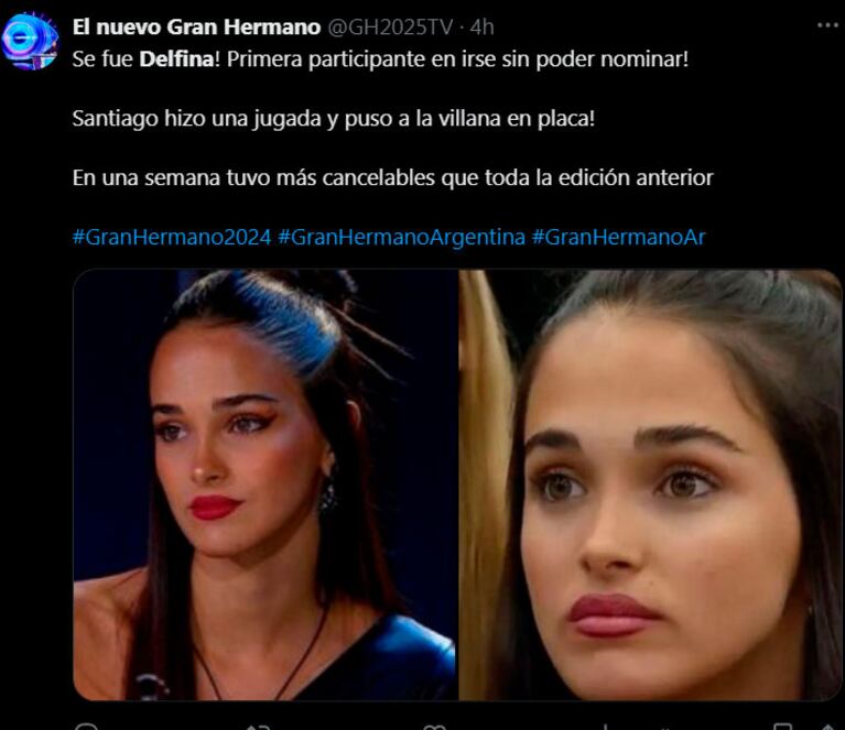 Por qué la familia de Delfina de Gran Hermano 2024 protagonizó un escándalo tras su eliminación