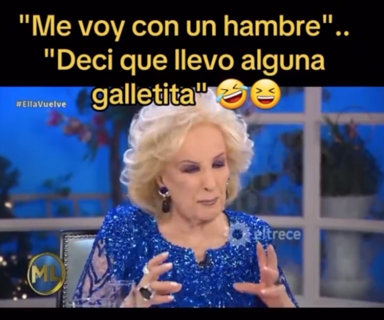 Por qué Mirtha Legrand se queda con hambre cuando visita a Juana Viale