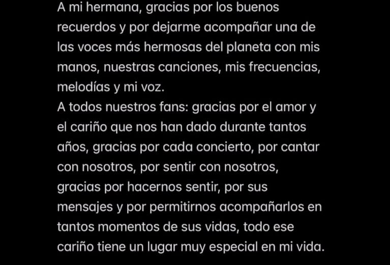 Por qué se separa Jesse & Joy (captura de Instagram)