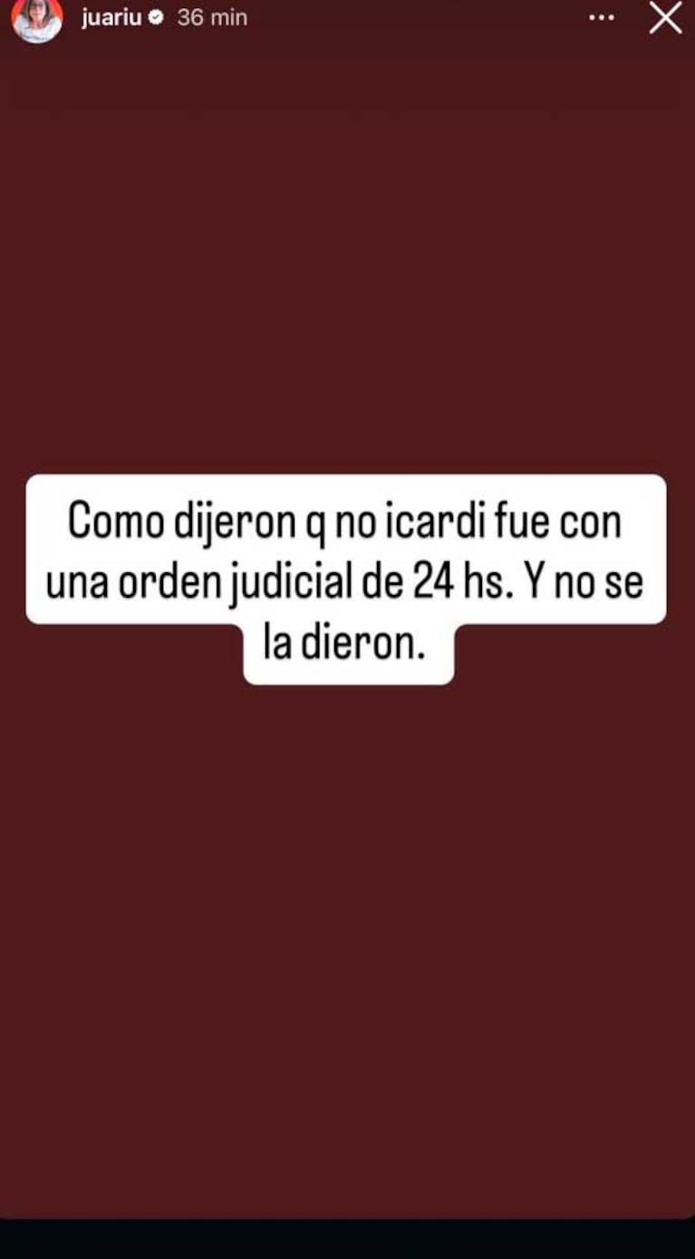 Posteo de Juariu sobre las hijas de Wanda Nara (Foto: Instagram @juariu)